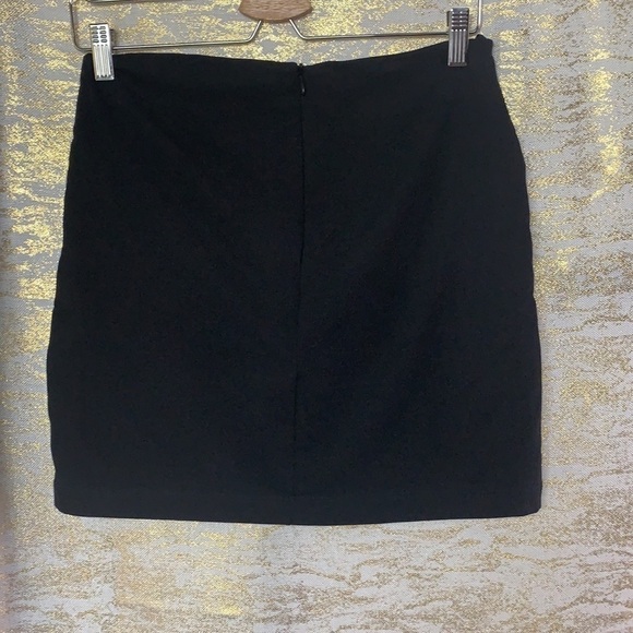 H&m Black/White Aztec Short Woven Fabric Embroidered Straight Skirt Size S - Picture 6 of 13